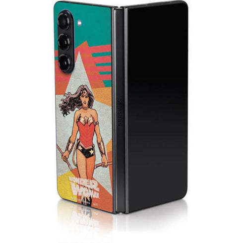 DC Comics Wonder Woman New 52 Comic Cover #23 Art By Cliff Chiang Galaxy Z Fold5 5G Skin